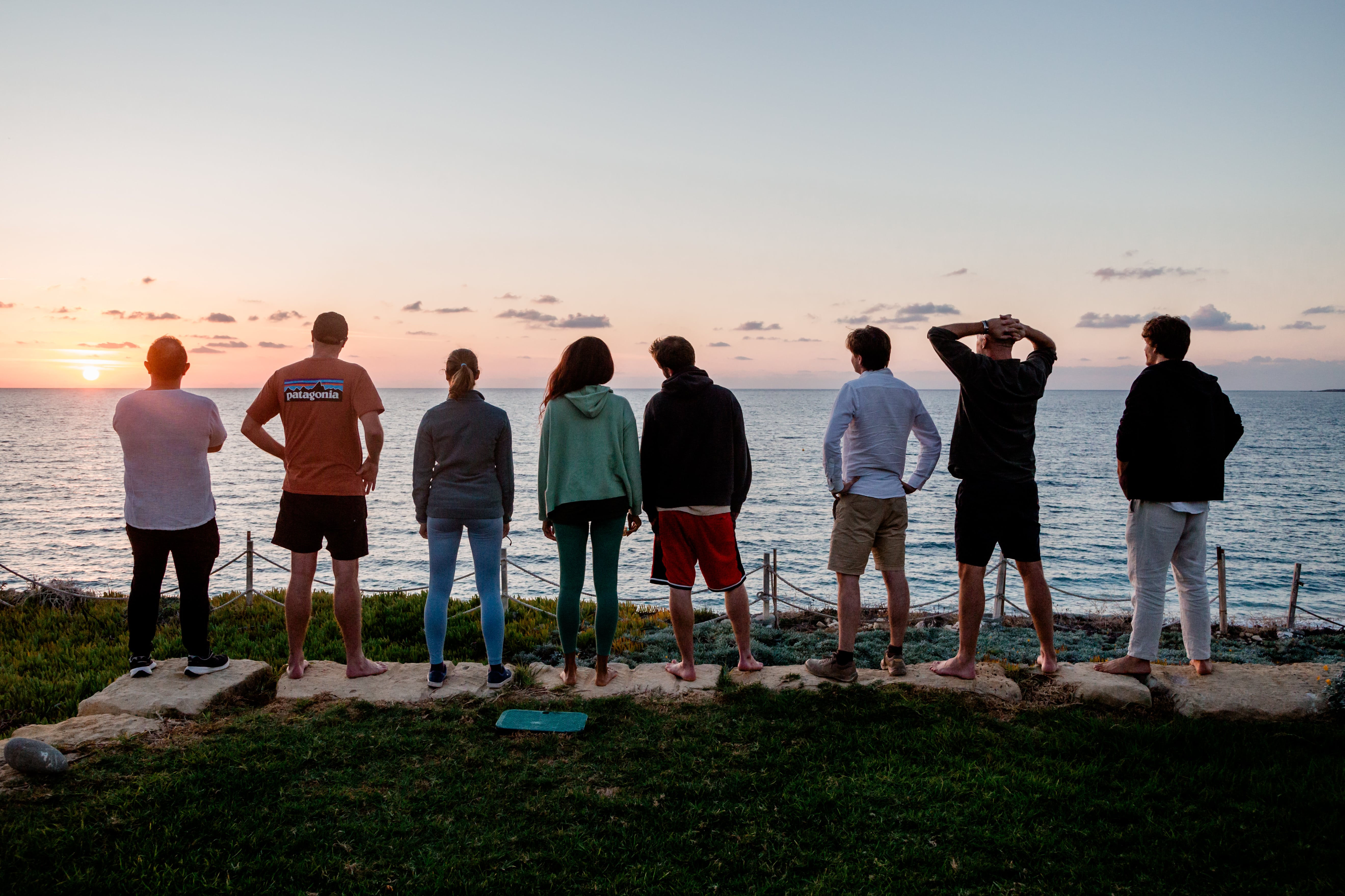 Watching sunset in Cyprus